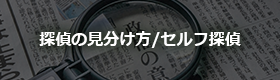 探偵の見分け方/セルフ探偵